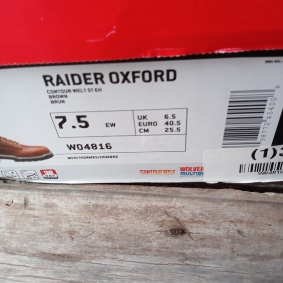 Wolverine Work Shoes Mens 7.5 EW Raider MultiShox - Picture 3 of 10